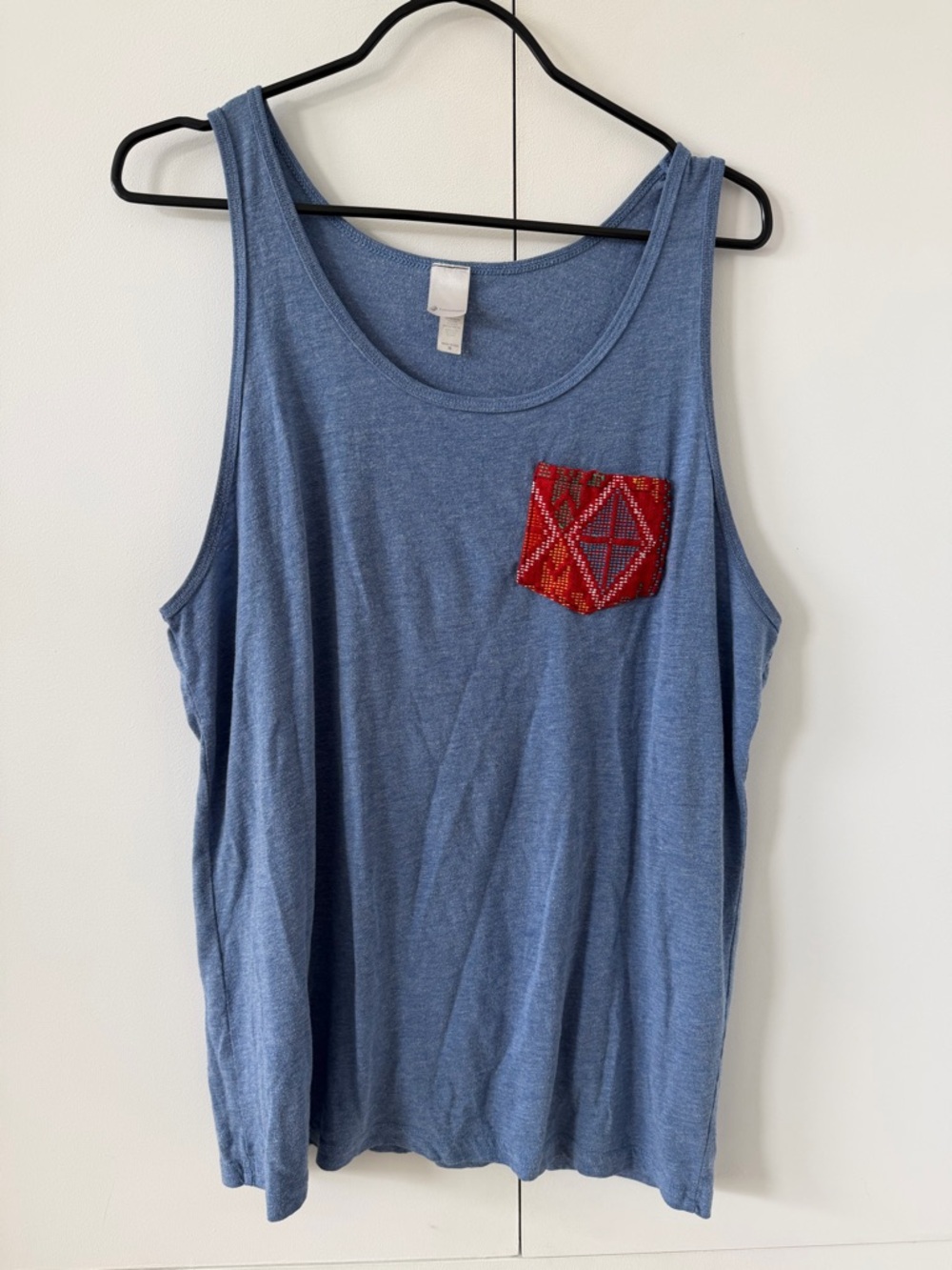 Hatzumomo tank with knit pocket